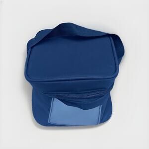 Megatek Soft Insulated Lunch Bag Cooler Tote Black Beige Portable Travel Case